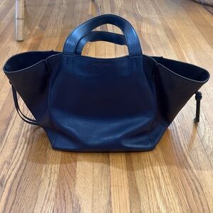 J&M Davidson Navy Blue Slouchy Leather Shoulder Bag